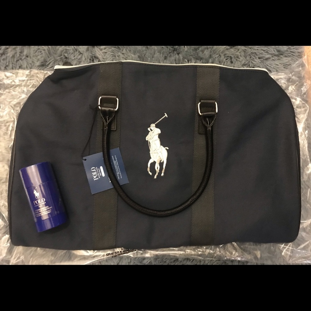 NWT POLO duffle & deodorant